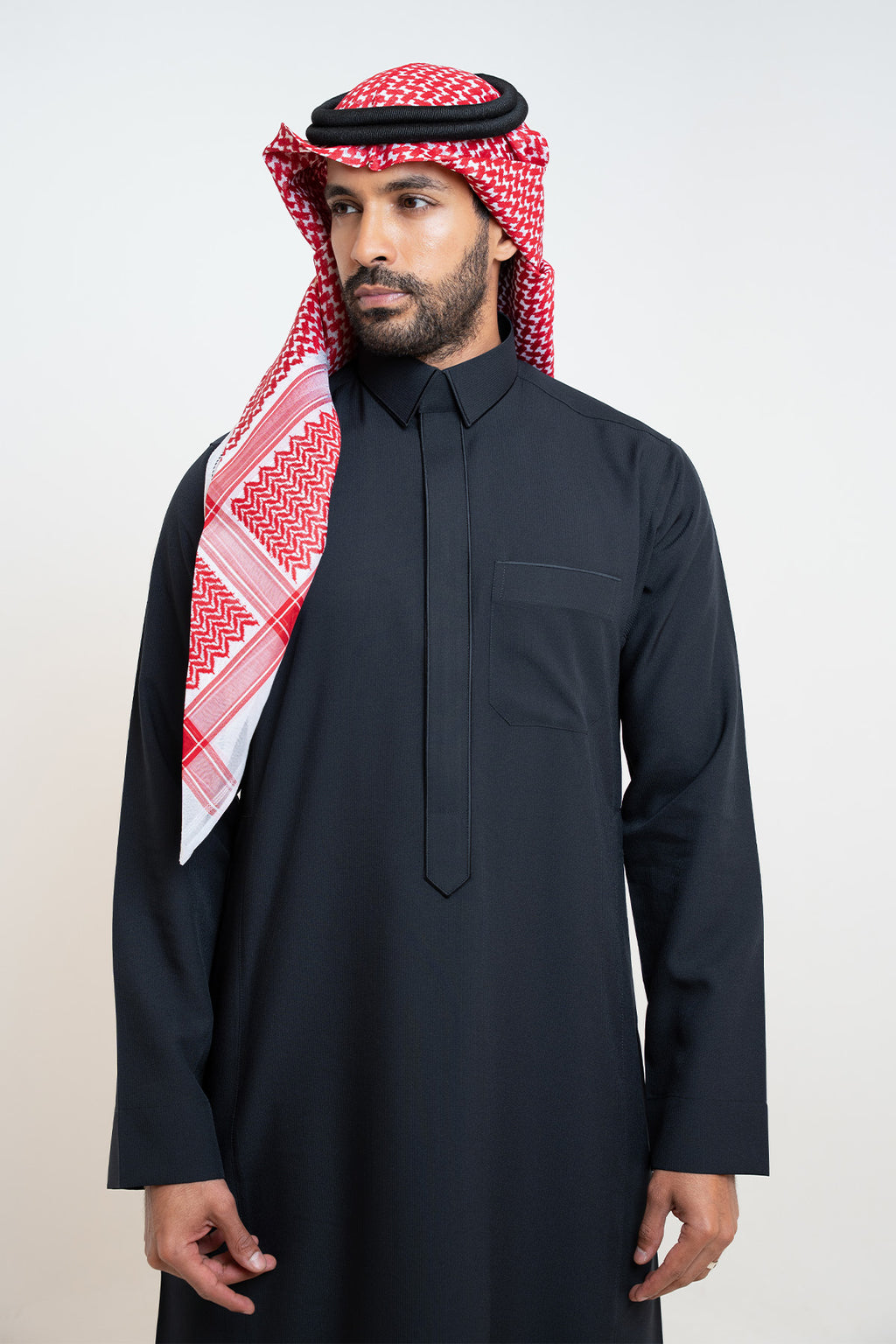ثوب مزخرف من الشياكة ,سميراميس رجالي, لون أسود