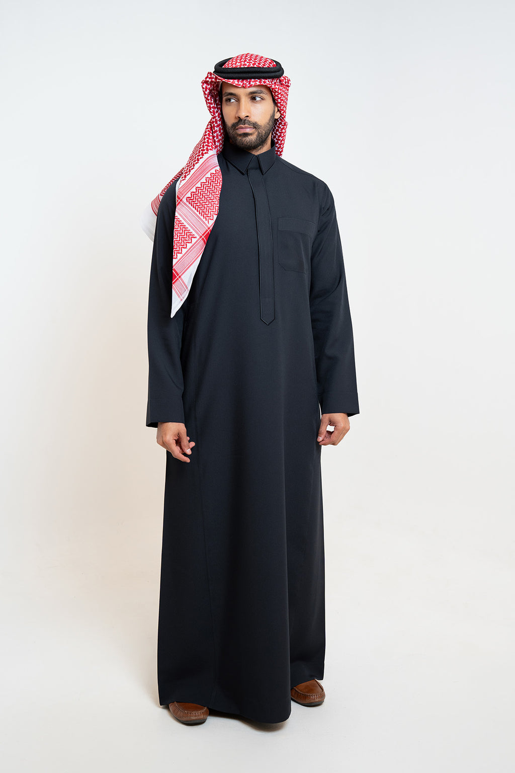 ثوب مزخرف من الشياكة ,سميراميس رجالي, لون أسود