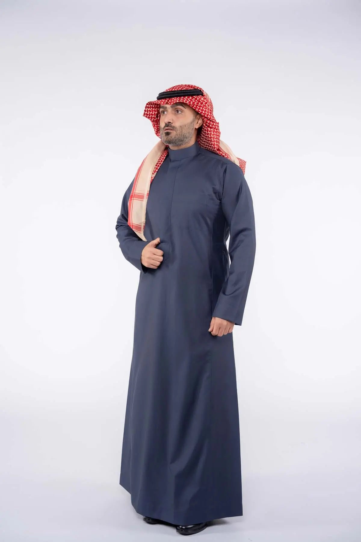 ثوب كلاسيك شتوي رجالي أزرق