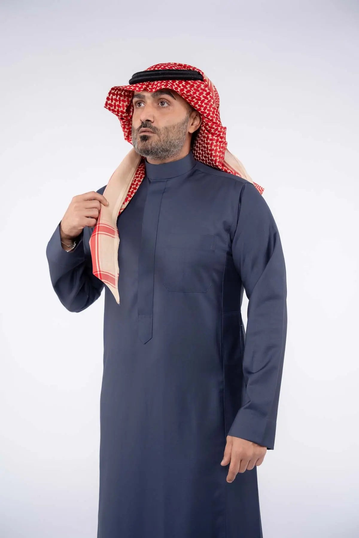 ثوب كلاسيك شتوي رجالي أزرق