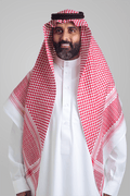 شماغ اليوم الوطني, الشياكة, لون أحمر, 3152