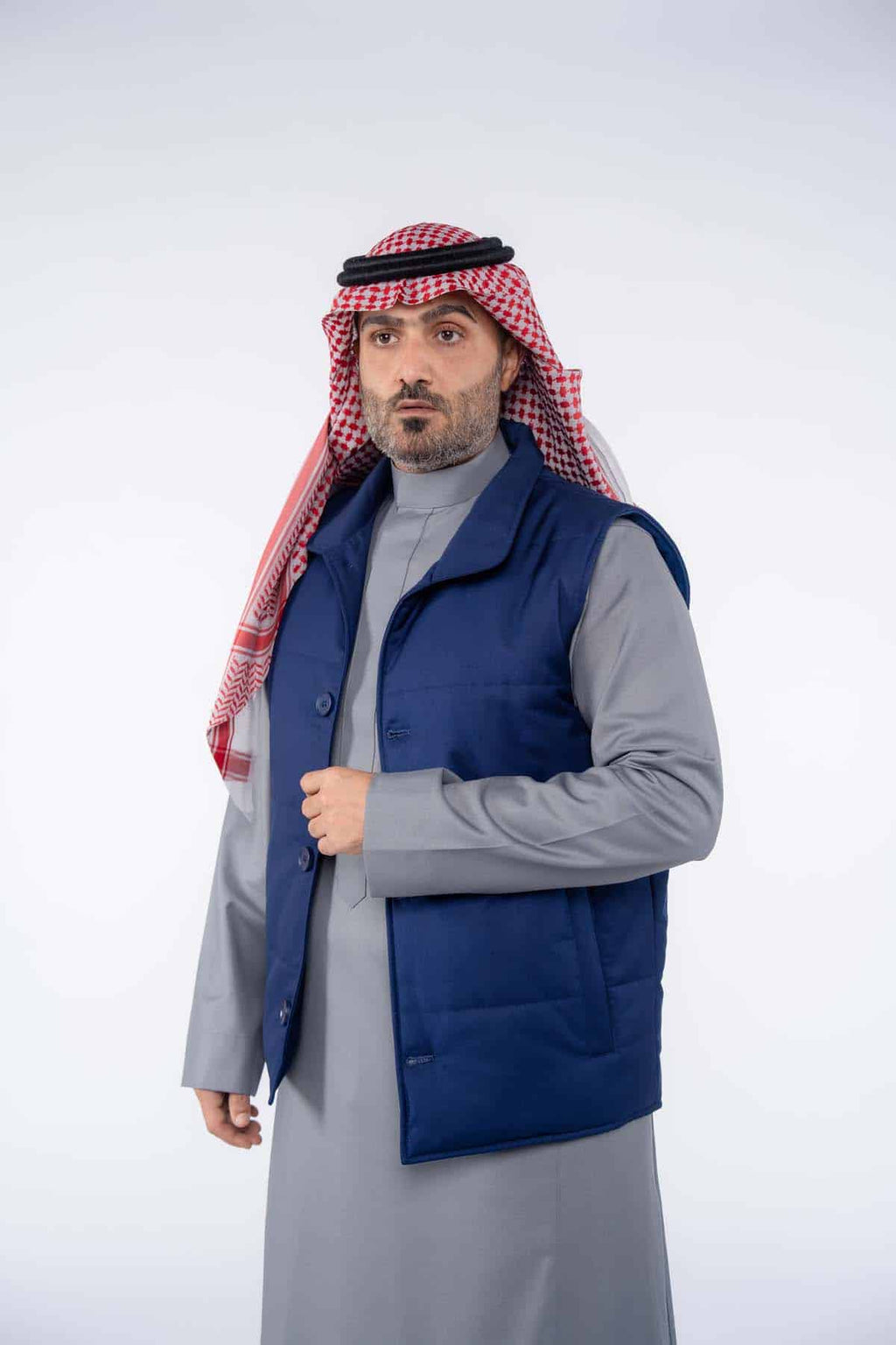 Stylish navy winter sadiri