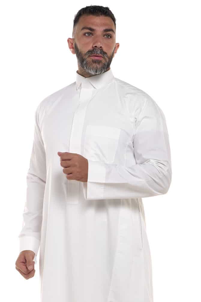 ثوب مزخرف كريمي, رجالي
