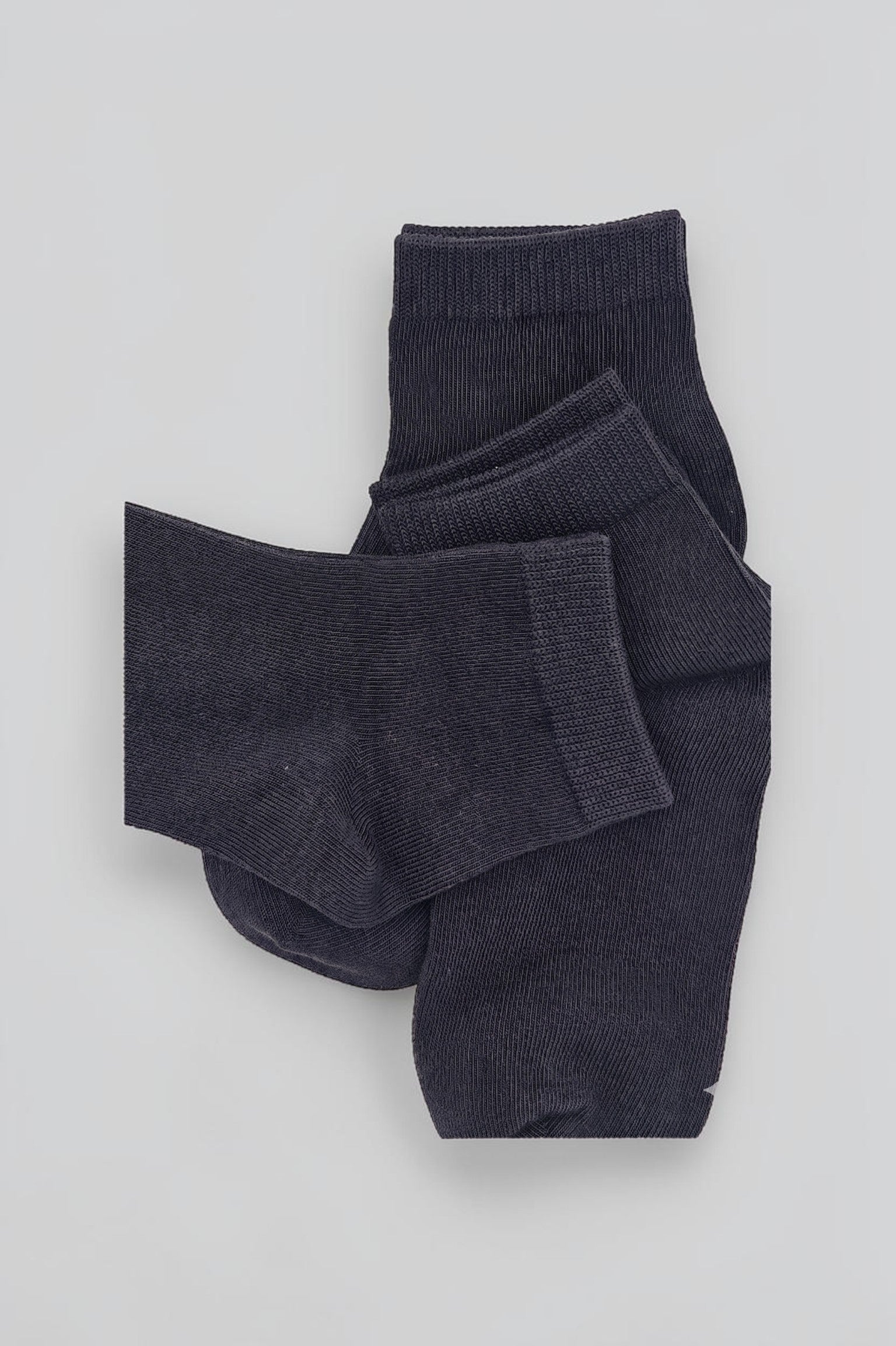 Signature Ankle Socks 3-Pack for Boys – Black