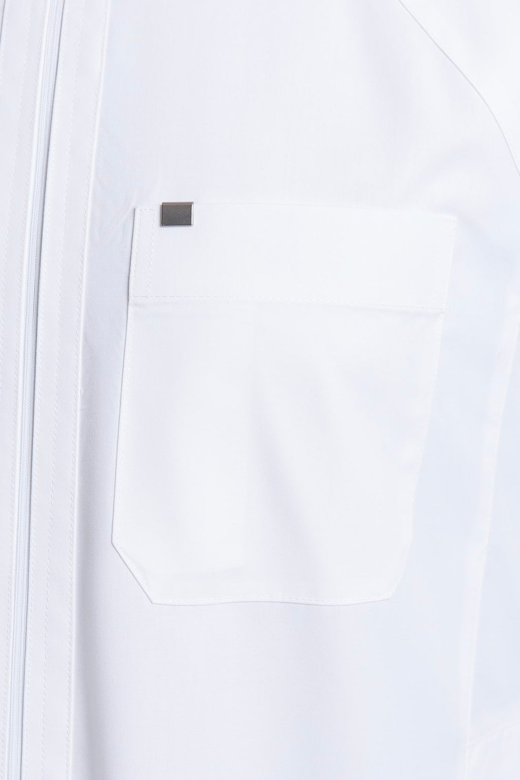 Men's thobe, white, with hidden zipper