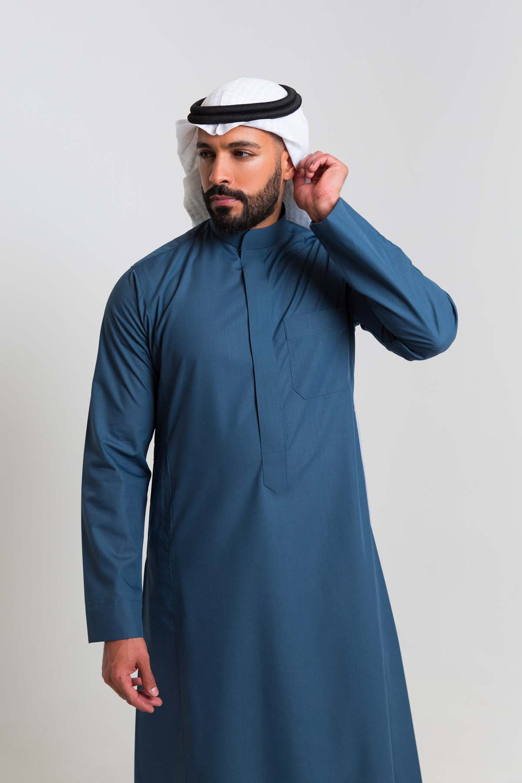 ثوب كلاسيك صيفي أخضر