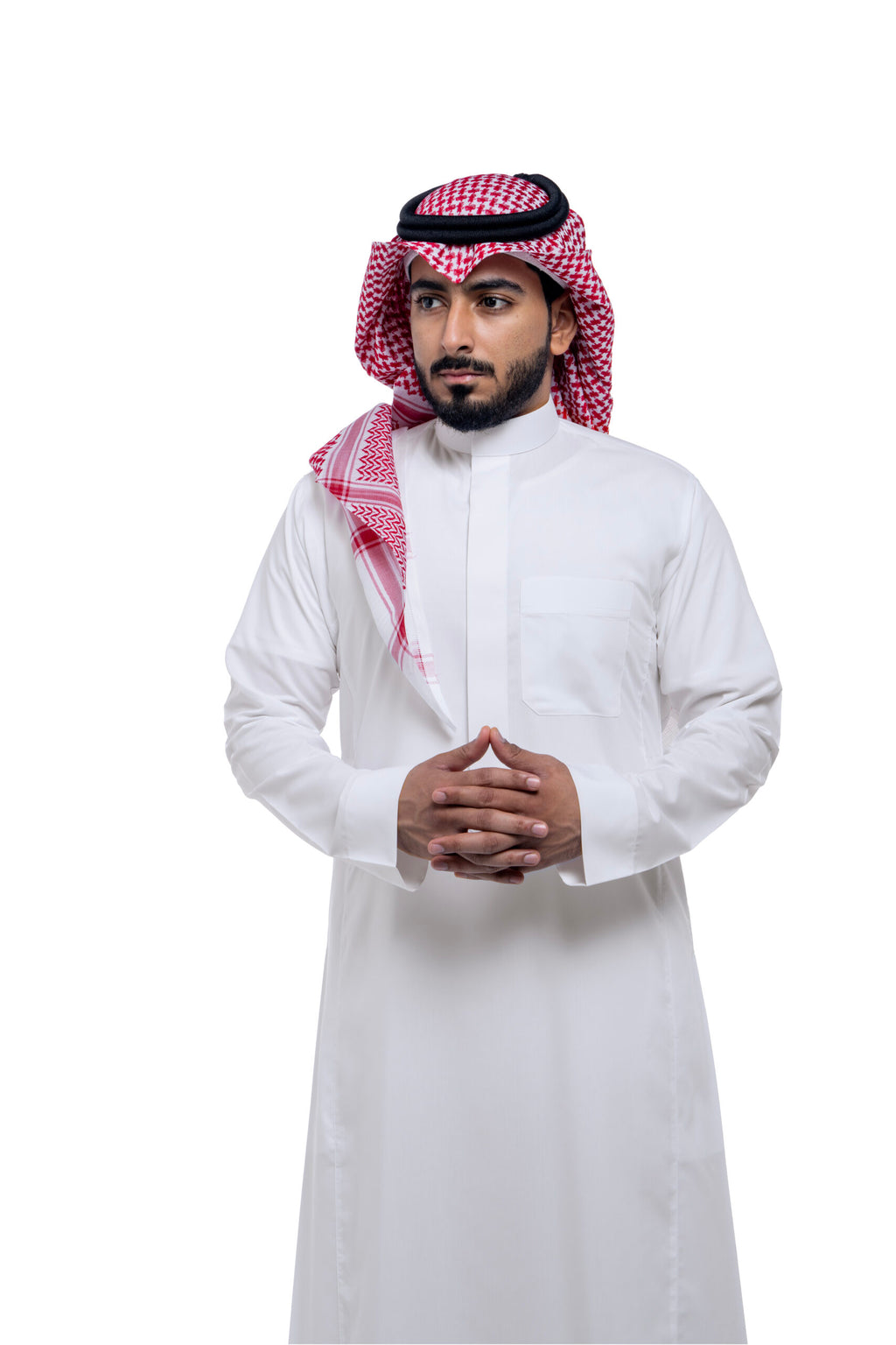 White business dress, round neck, youthful