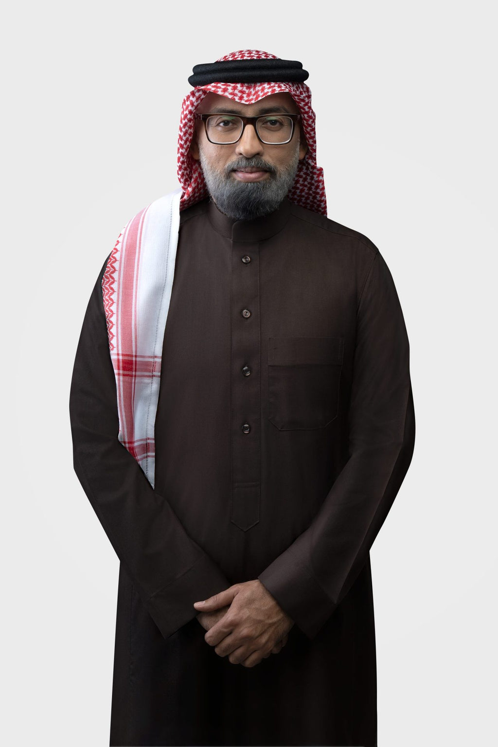 ثوب شتوي, رجالي, سادة, بني, 2428