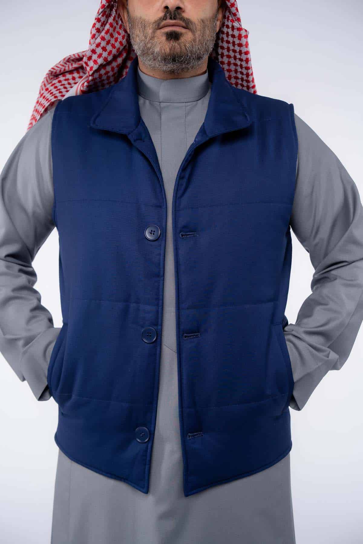 Stylish navy winter sadiri