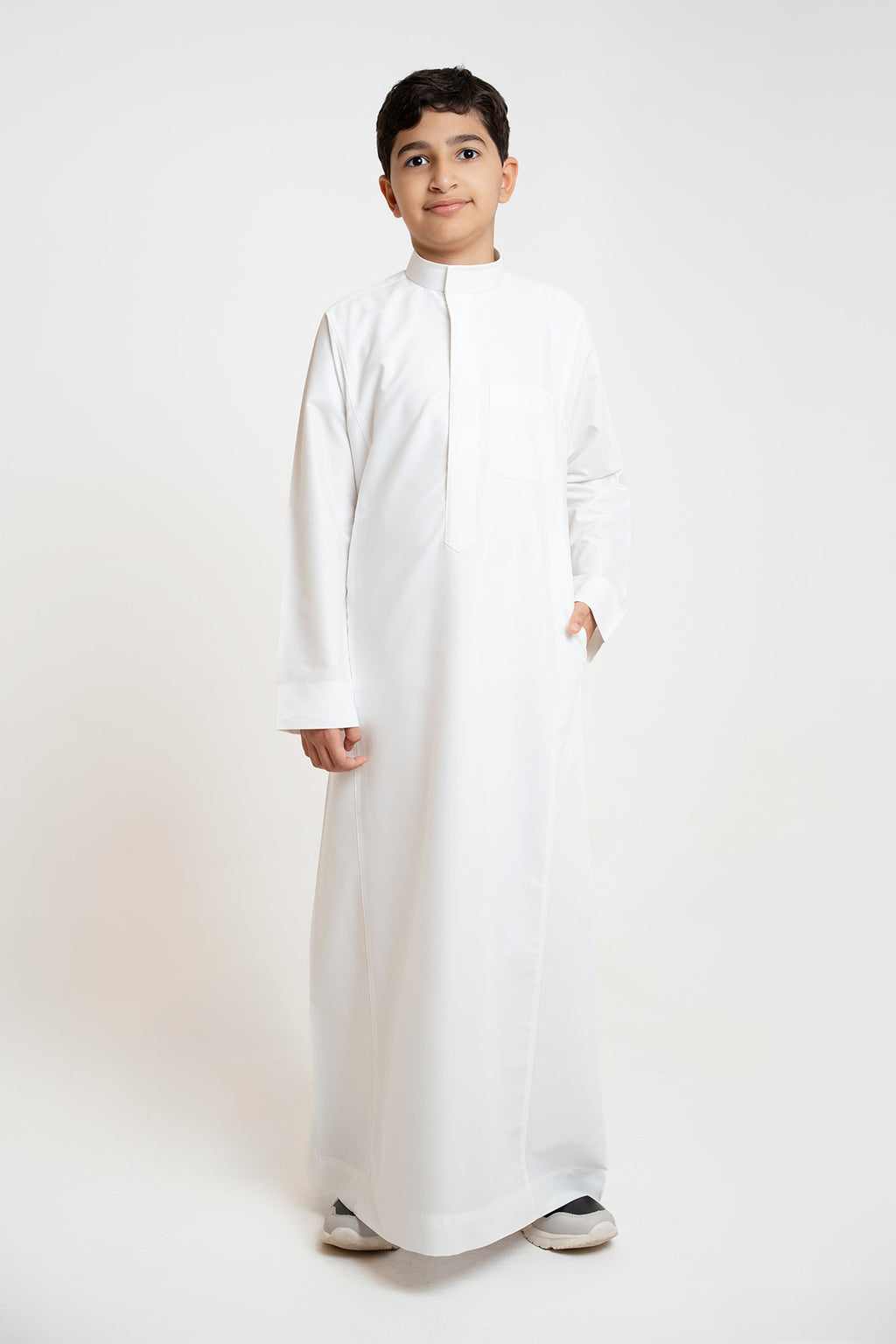 Elegant youth dress with embellishments – cream