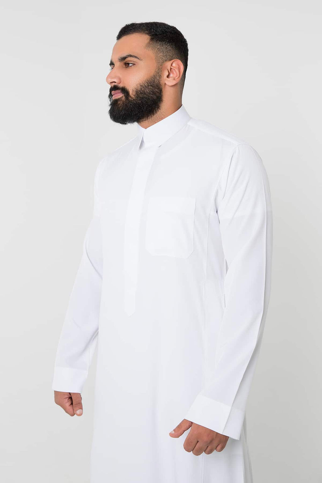 Luxury silk dress, white