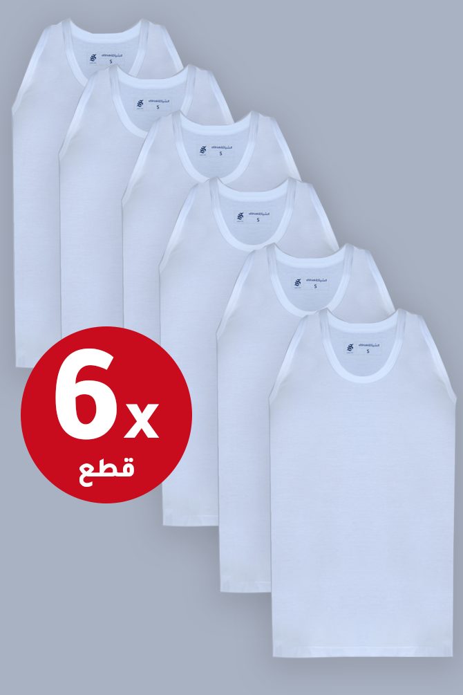 فانيلة الشياكة المطورة علاقي (6 قطع)