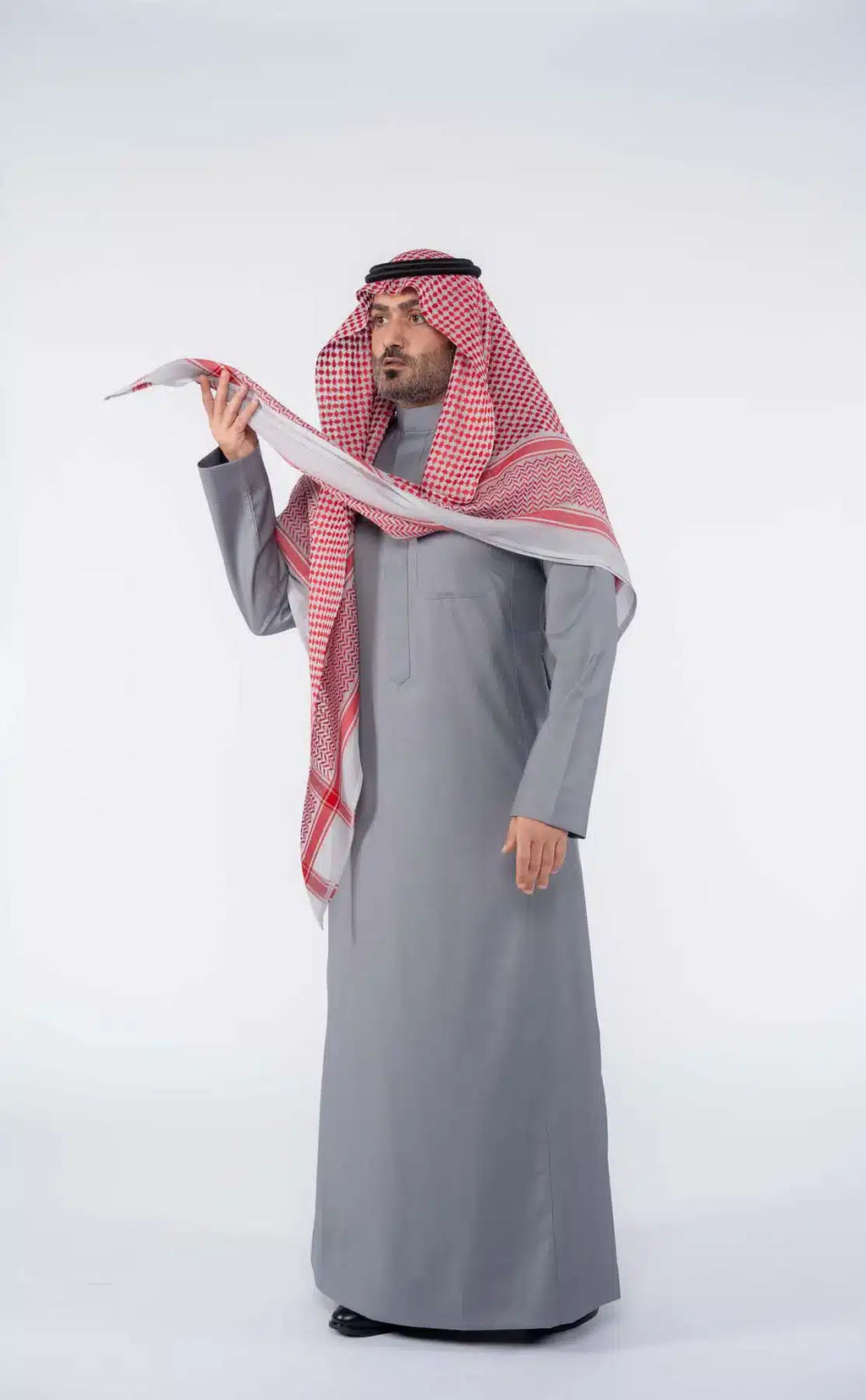 Men's classic gray winter thobe