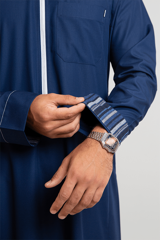 Men's Rii navy blue thobe