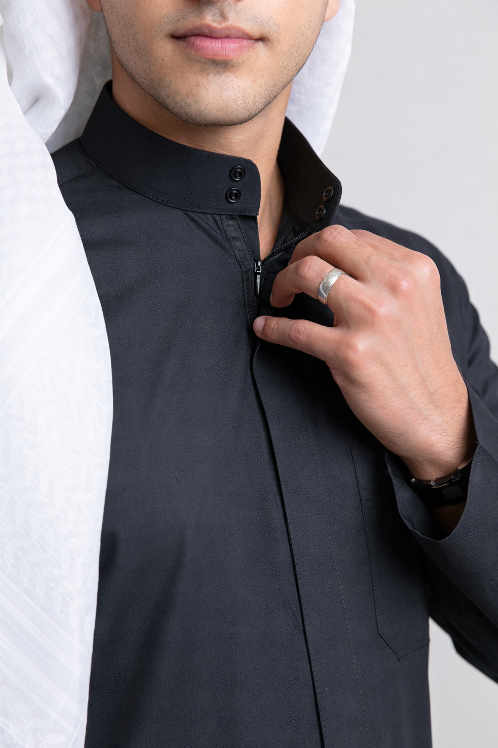 ثوب كلاسيك صيفي أسود, شبابي