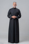 Men's Trendy Elegant Thobe - Black