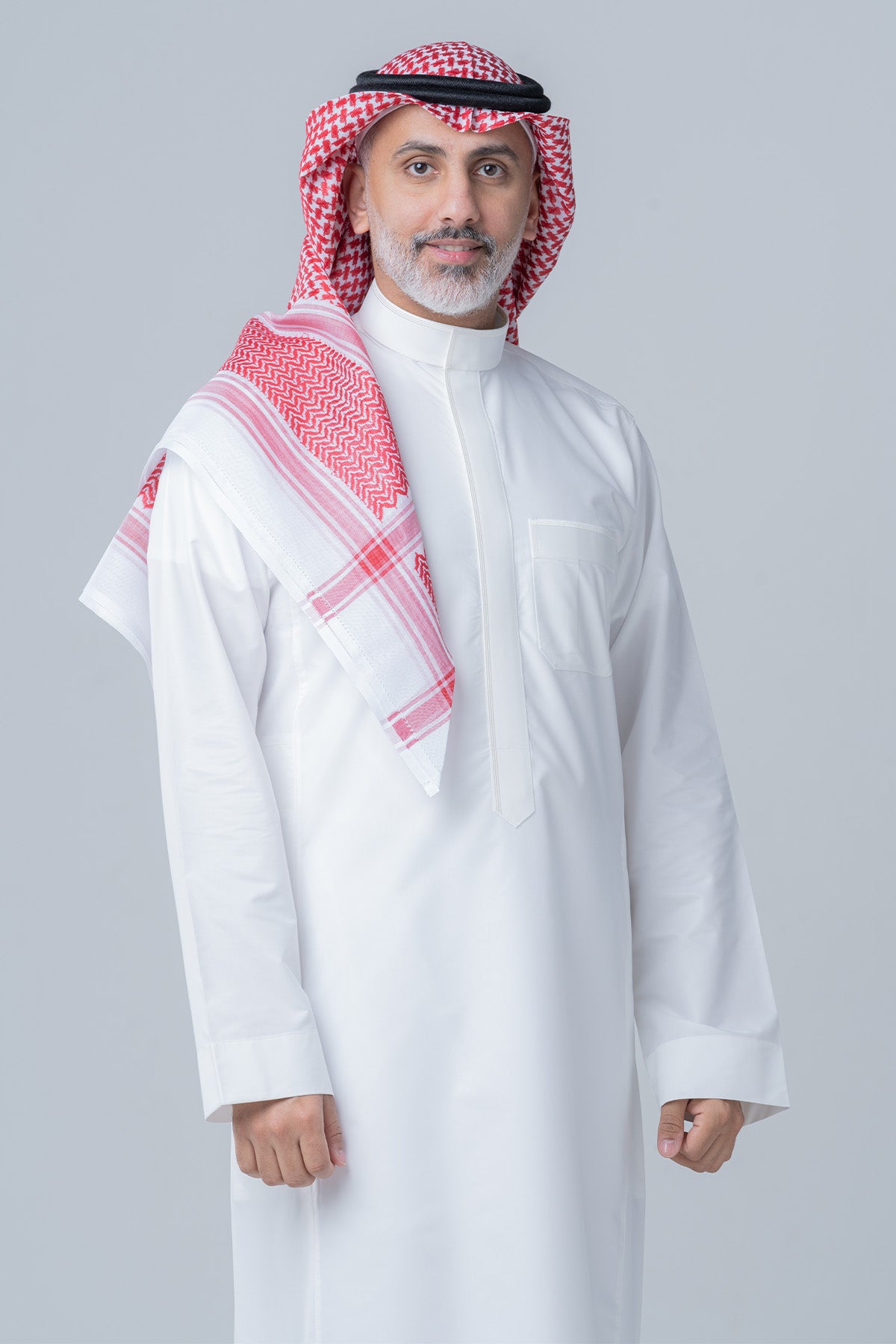 Men's Fanere Al Shiyaka Shemagh - Red