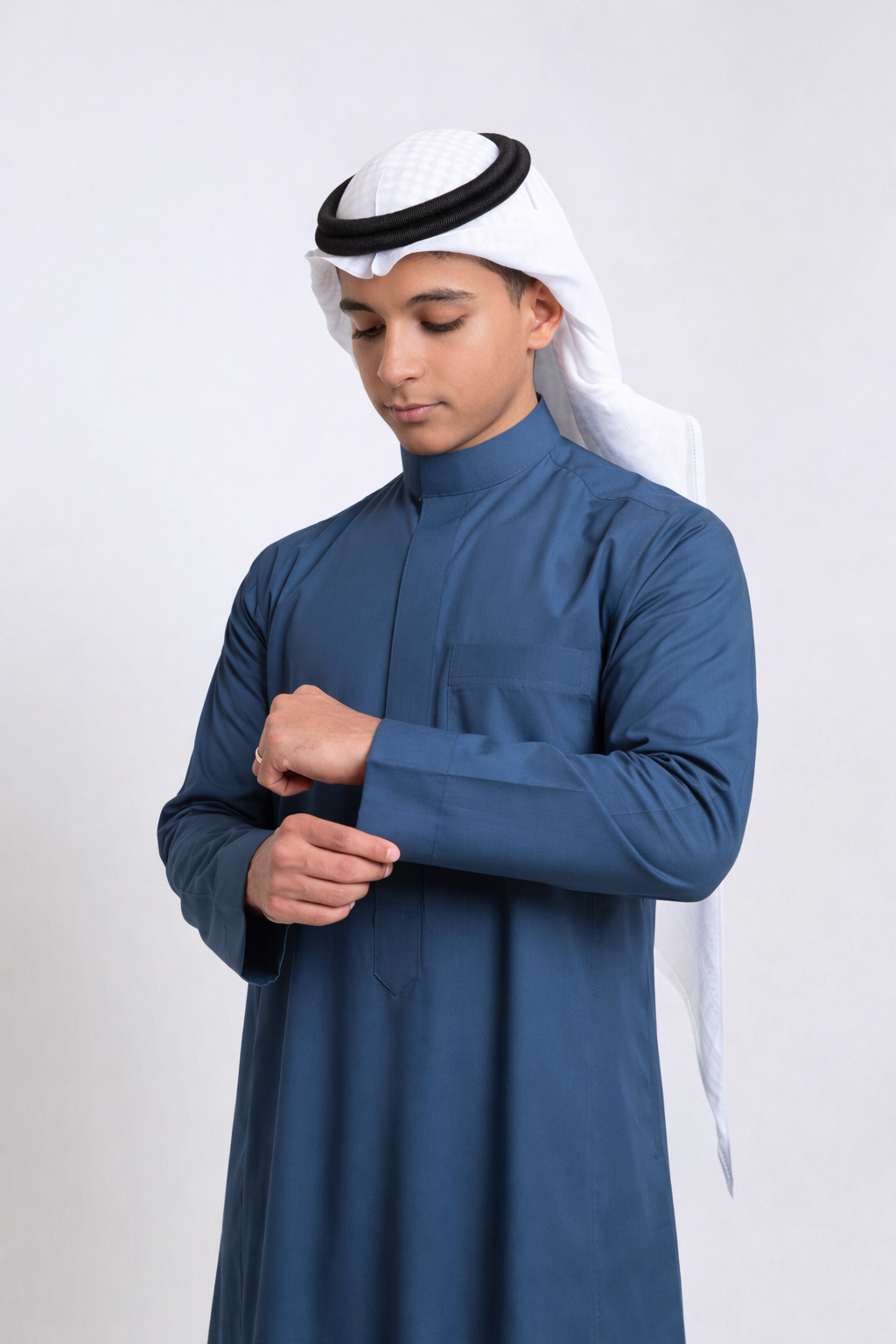 ثوب كلاسيك صيفي أخضر, شبابي