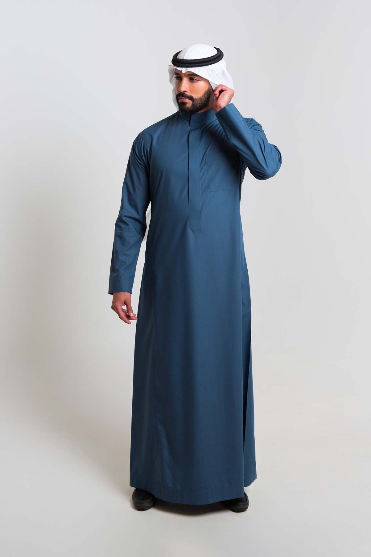ثوب كلاسيك صيفي أخضر