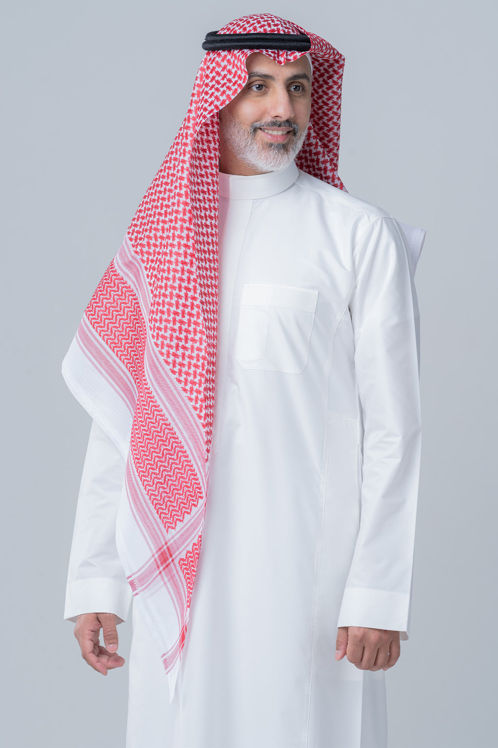 Men's Fanere Al Shiyaka Shemagh - Red