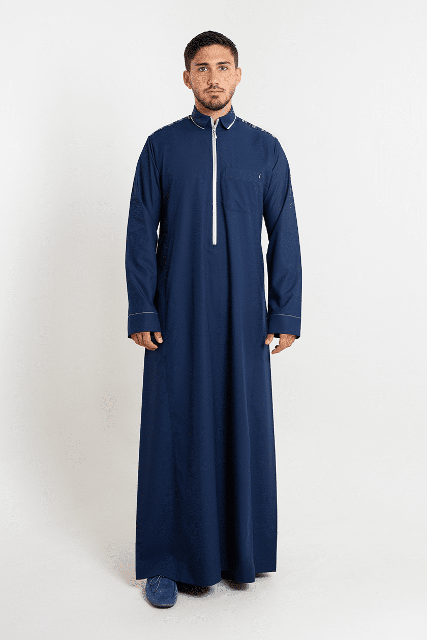Men's Rii navy blue thobe