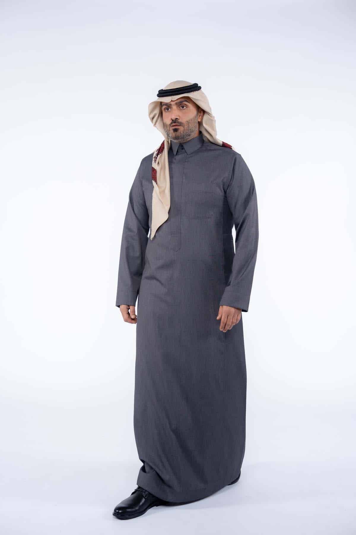 ثوب أعمال شتوي رجالي رمادي