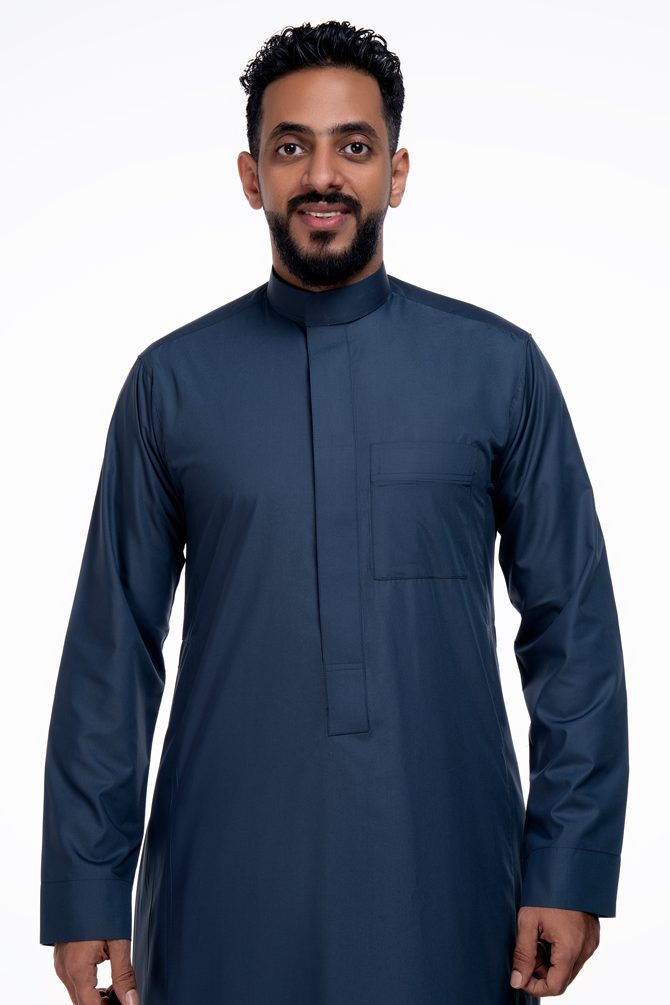 ثوب , صيفي , رمادي مزرق , رجالي