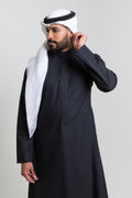 ثوب كلاسيك صيفي أسود