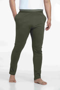 Men's Olive Elasticated Trousers 236713