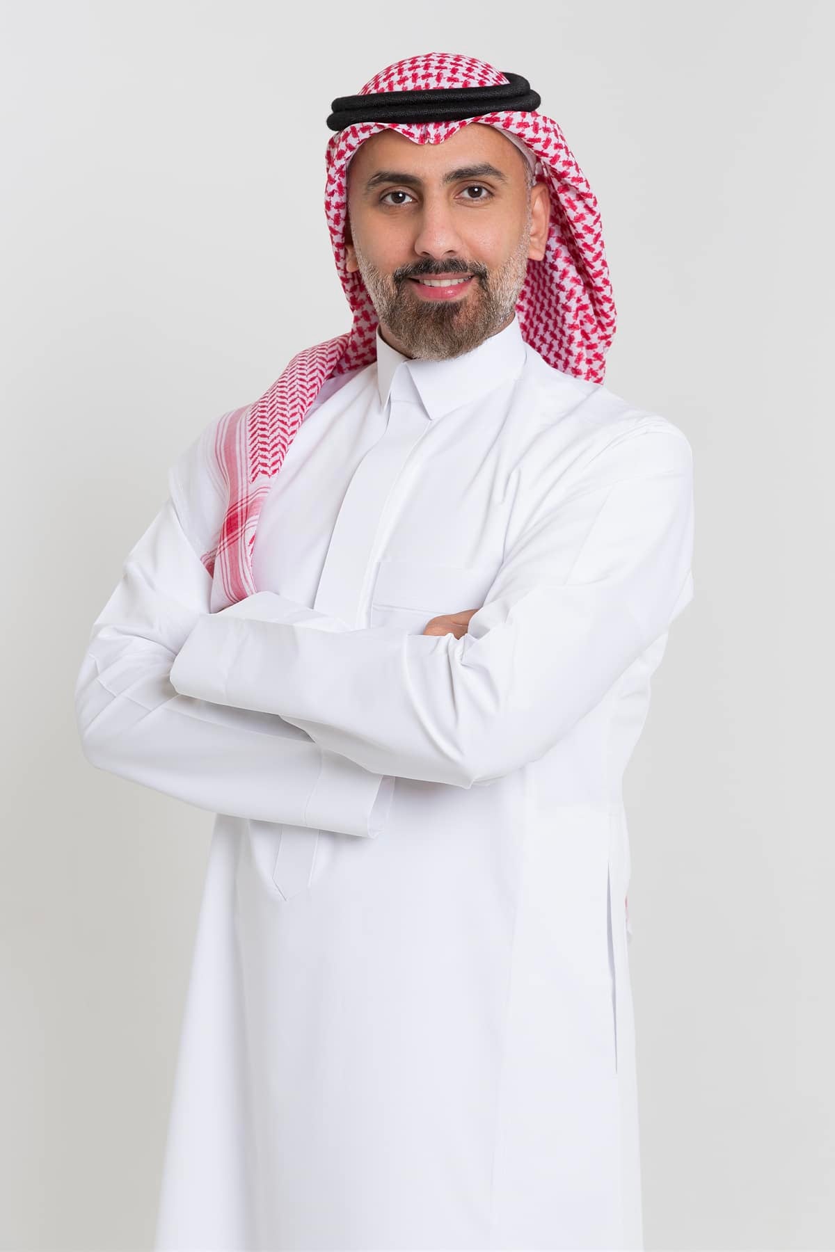 ثوب فاخر فينو أبيض – ياقة قلاب