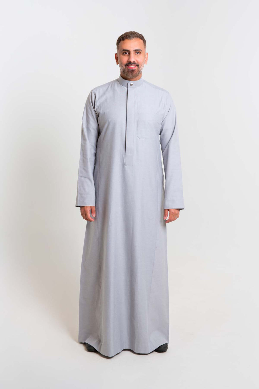ثوب رجالي ري ثوب اكسفورد رمادي